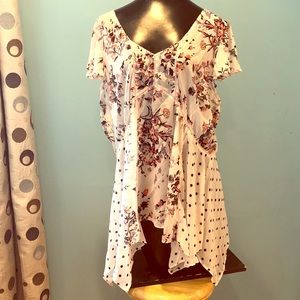 Jessica Simpson Maternity blouse pink Floral XL